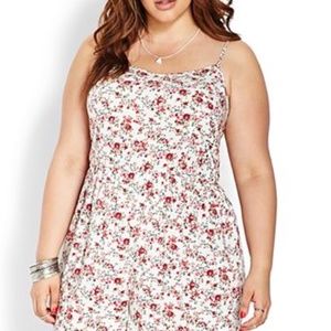 Floral Pom Pom Romper (XL)